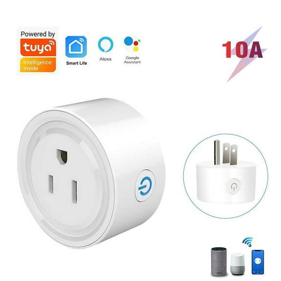 Smart Outlet Plug,Smart Plugs,Smart Socket US Standard Wifi Version Mobile APP Control Voice Control Wirelessly Control Your Lights And Appliances(1pc 2*1in)