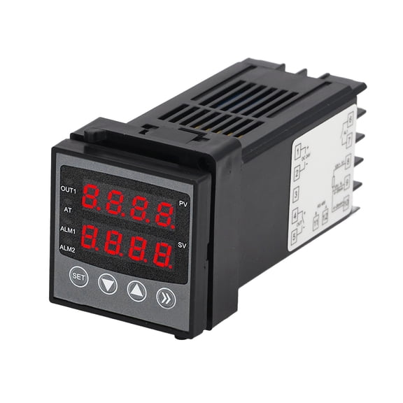 Smart PID Temperature Controller Digital Display Intelligent Thermostat for Home and Building Heating Cooling Systems DC 24V with RS485 Communication Accurate Precision Control