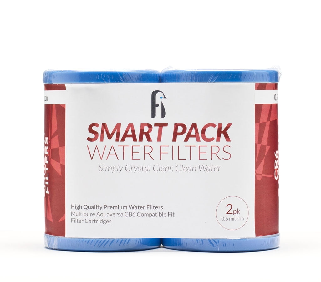 Smart Pack 2-Pack CB6 Carbon Block Water Filter Replacement