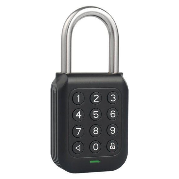 Smart Padlock Alpha1 Heavy-Duty Electronic Padlock Combination Weatherproof Digital Keypad Number Button Locks with Code, Outdoor/Indoor Use with Upgraded Security Features (Black)