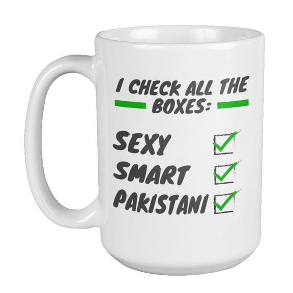 Smart Pakistani, Pakistan Themed Coffee & Tea Gift Mug (15oz)