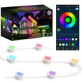 thumbnail image 1 of Smart Permanent Outdoor String Lights 103ft Weatherproof Shatterproof 72LED Color Changing Light Music Sync Timer 213 Modes for Bedroom Ceiling Eave Yard Roof Garden Bar Ballroom Party Vacation, 1 of 7