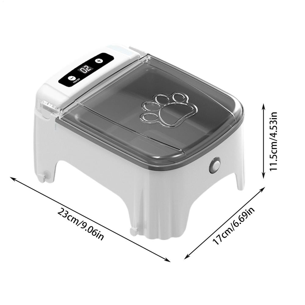 View of Smart Pet Feeder Automatic Pet Dispenser Sensor Timed Cat Feeder Dog ...