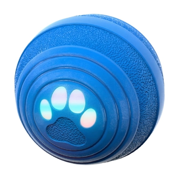 Smart Pet Toy Ball, Interactive Design with LED Lights, Durable Material for Dogs Cats Indoor Outdoor Play - Blue