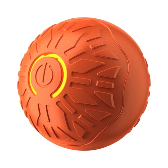Smart Pet Toy, Electric Gravity Jumping Ball for Dogs & Cats, Interactive Boredom Relief Toy with Traction Design, Orange - Auto-Moving Design, Durable Material, for Indoor/Outdoor Use, Suitable for