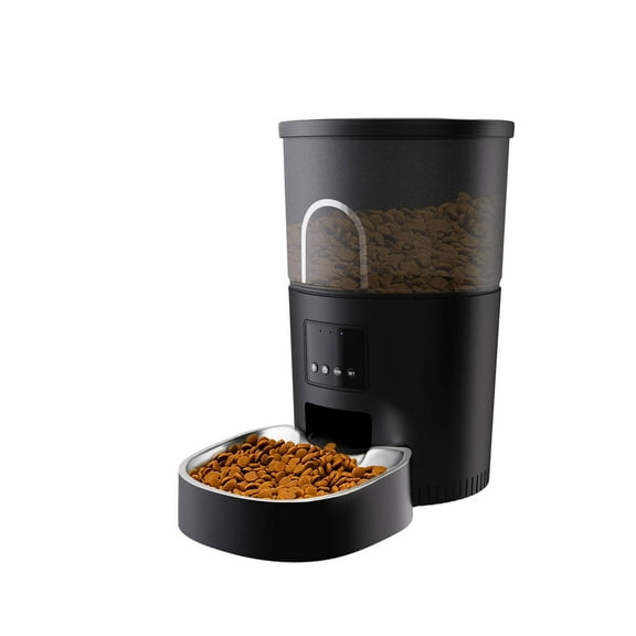 Smart Phone Controlled Automatic Pet Feeder with Power Backup 3L Capacity Programmable Daily Meals Remote Feeding Timer for Cats and Dogs