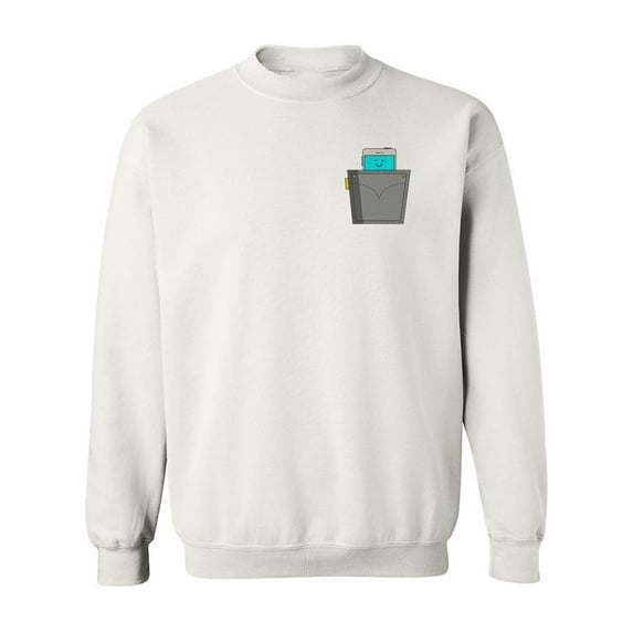 Smart Phone In Pocket Sweatshirt Men -Image by Shutterstock, Male Small
