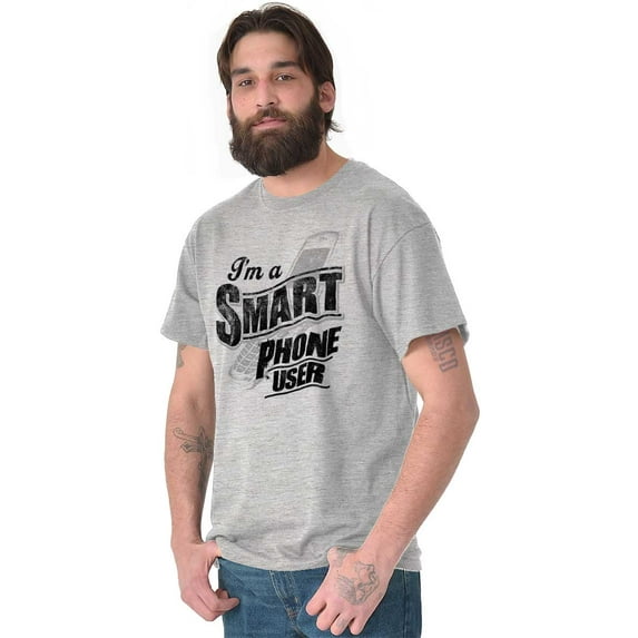 Smart Phone User Cell Mobile Device Men's Graphic T Shirt Tees Brisco Brands S