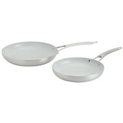Smart Planet 2 Piece Eco Friendly Post-Consumer Recycled Aluminum Nonstick Skillet Frying Pans Set, 9.5" & 11"