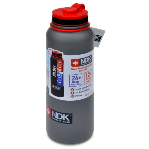 Smart Planet Nidecker Delux Wide Mouth 40 ounce Vacumm Tumbler- Black