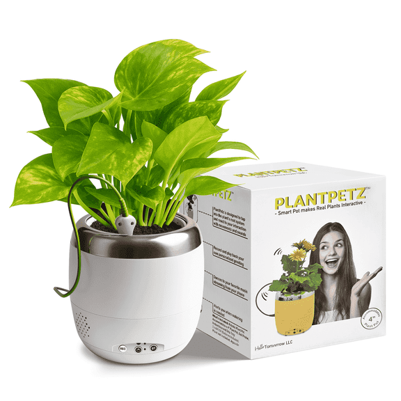 Smart Planter Pot - Interactive Moving & Dancing Flowerpot with Bluetooth Speaker