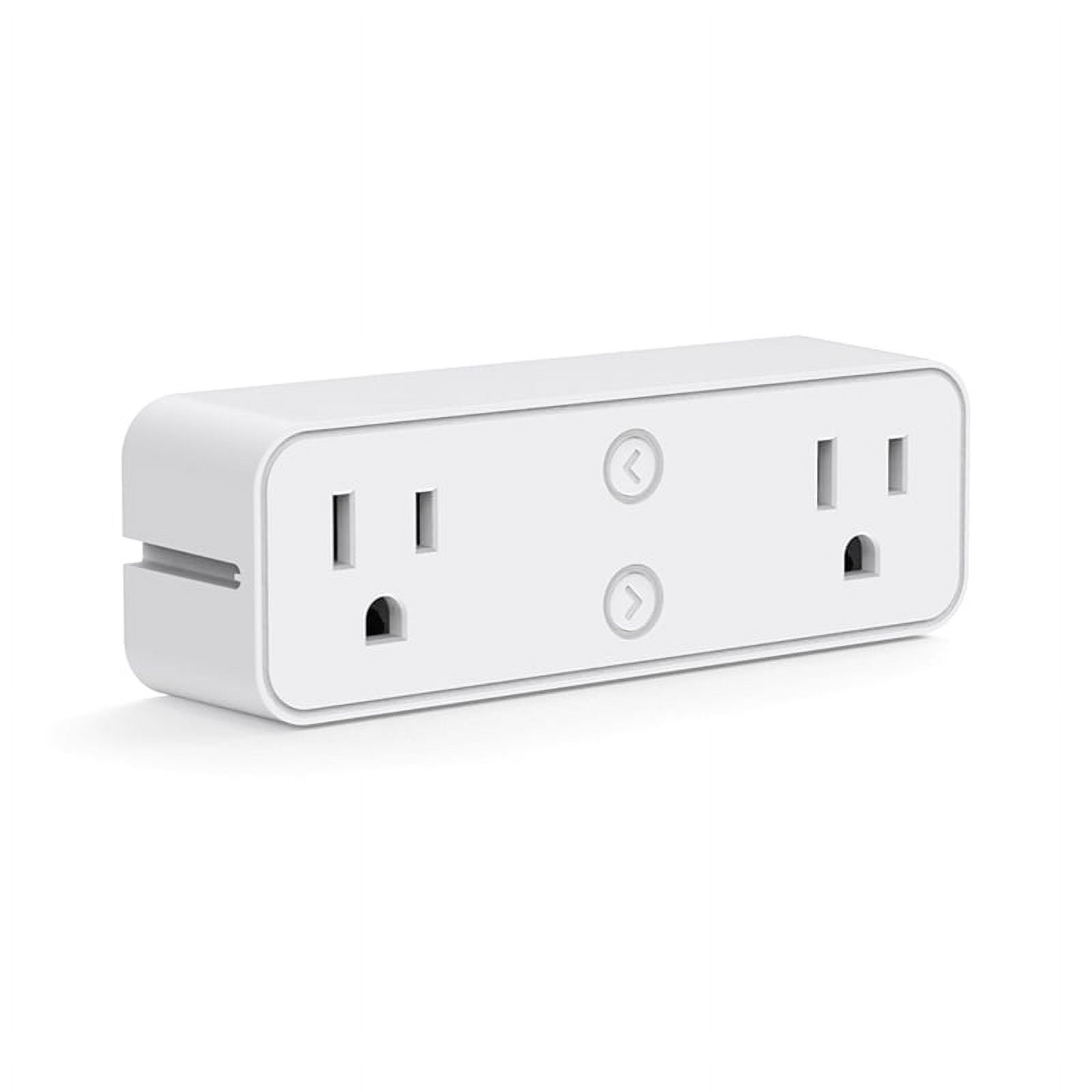 Smart Plug 10A, WiFi Outlet Extender Dual Socket Plugs Works with for , Home Assistant,No Hub Required US Plug
