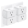 thumbnail image 1 of Smart Plug 15A, Smart Plugs That Compatible with Alexa & Google Home & SmartThings, No Hub Required, WiFi Outlet with Remote Control, Timer & Schedule, 2.4GHz WiFi Only, 4 Packs, 1 of 4
