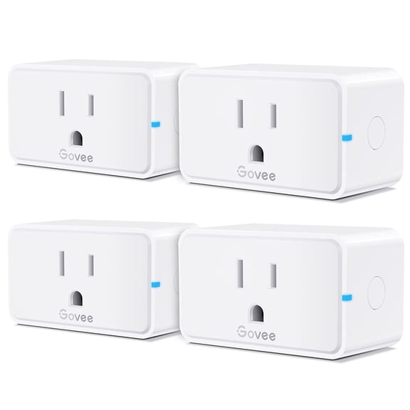 Smart Plug 15A, WiFi Bluetooth Outlets 4 Pack Work with Alexa and Google Assistant, WiFi Plugs with Multiple Timers, Home APP Group Control Remotely, No Hub Required, ETL&FCC Certified