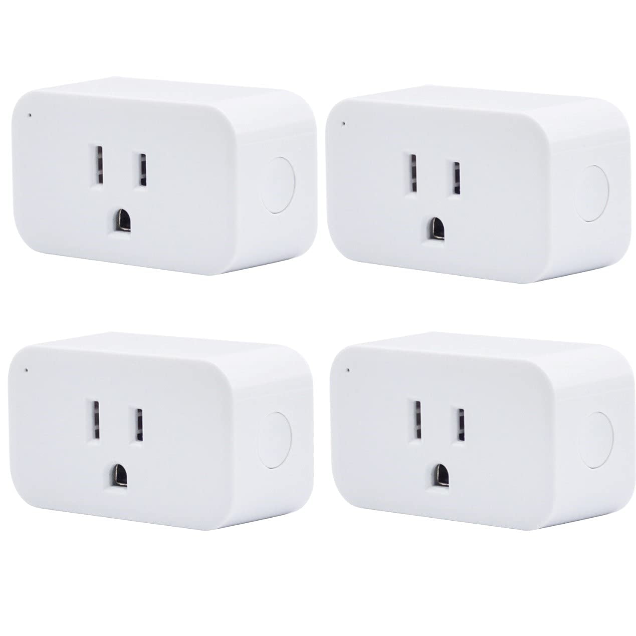 Smart Plug 4 Pack, 15A Smart Outlet with Timer Function, Zigbee Repeater, ETL Certified, Requires ZigBee Hub, No Power Meter