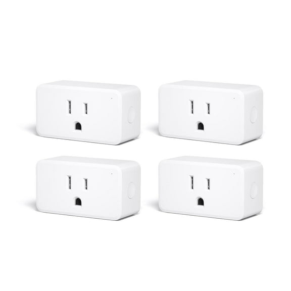 Smart Plug 4 Pack - Real-time Energy Monitoring, 15A Outlet, Zigbee Repeater, ETL Certified, Works with Home Assistant, Compatible Echo Devices & SmartThings