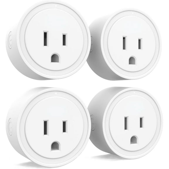 Smart Plug Mini 4-Pack, Wi-Fi Outlets for Smart Home, Remote Control Lights and Devices from Anywhere, No Hub Required, ETL Certified, Works with Alexa and Google Home