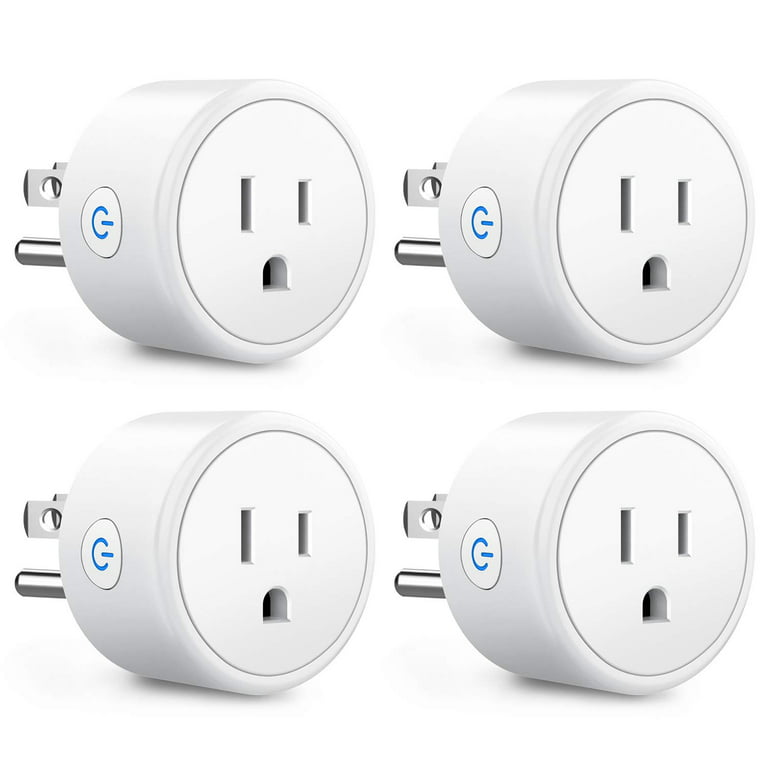 Smart Plug, Alexa Smart Plugs That Work with Alexa and Google Home, Smart  life APP, Smart Outlet with WiFi Remote Control and Timer Function, 2.4GHz  Wi-Fi Only,16A