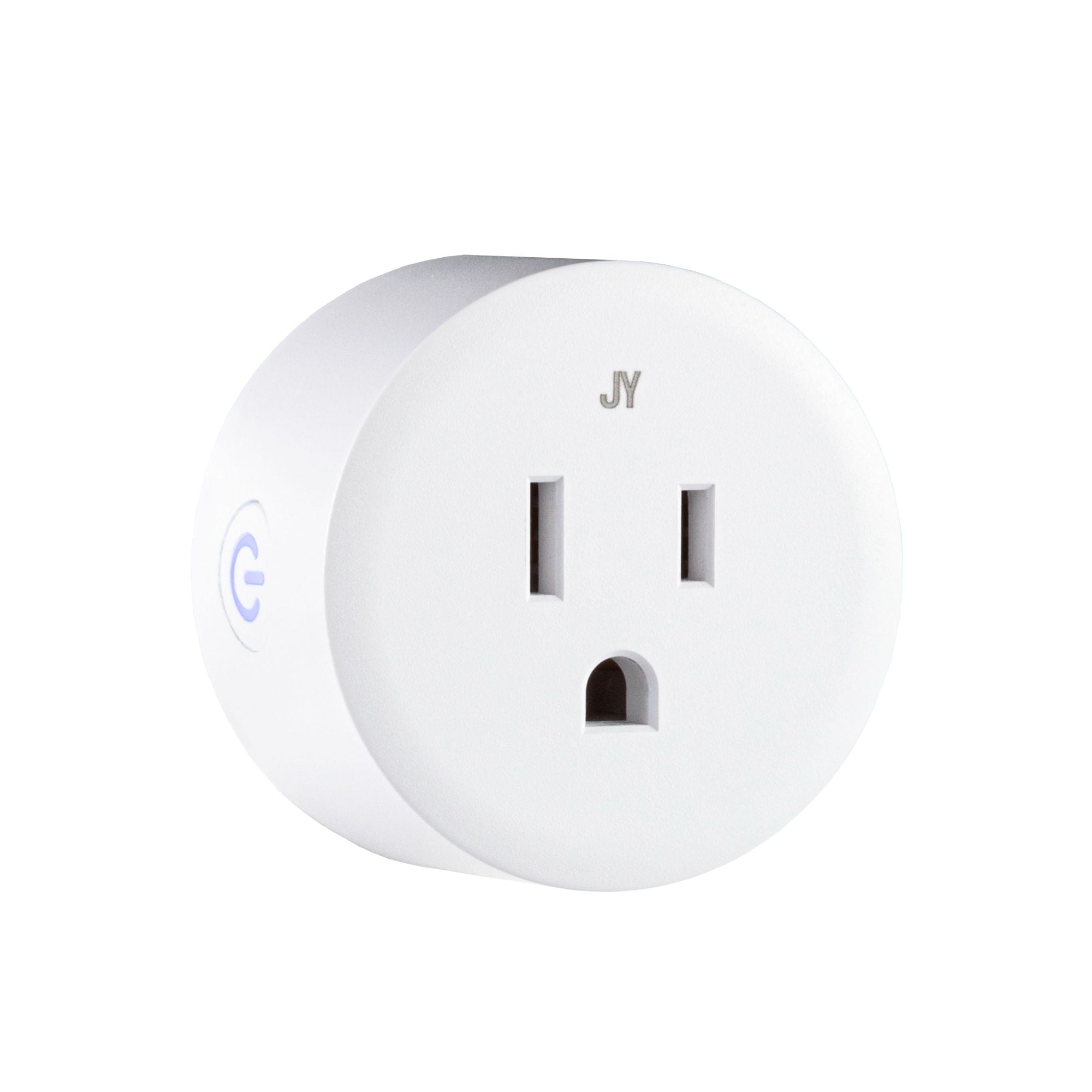 White Smart Plug with WiFi Remote Control for Alexa and Google Assistant