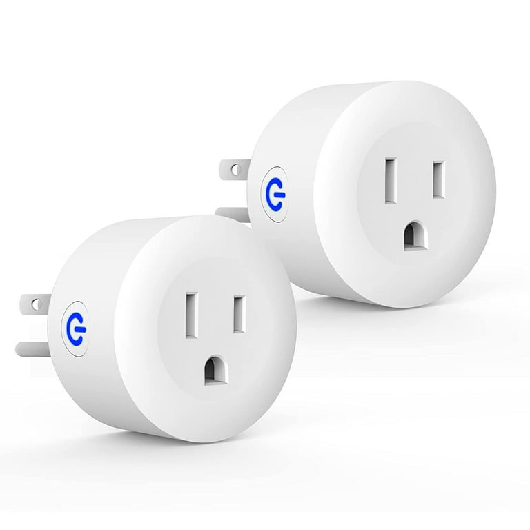 Smart Plug, ZigBee Switch Mini Smart Outlet Works with ST, Alexa, Echo (4th  gen) Echo Plus (2nd) Google Home, Works as a Range Extender, Hub Required  （2 Pack） 