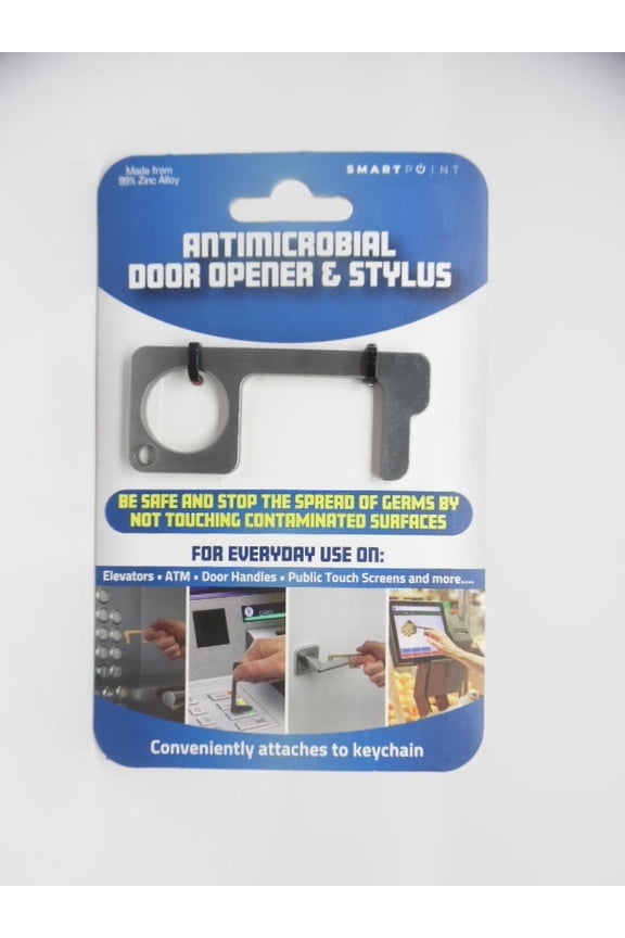 Smart Point Zinc Alloy Door Opener & Stylus w/ Keychain Attachment