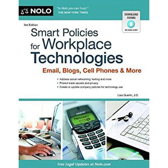 Pre-Owned Smart Policies for Workplace Technology : Email, Blogs, Cell Phones and More 9781413318432 Used