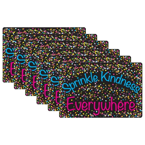Smart Poly Computer Mouse Pad, 8" x 10", Sprinkle Kindness Everywhere, Pack of 6