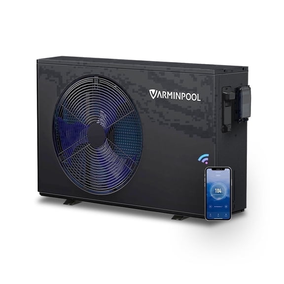 Smart Pool Heat Pump 30000 BTU for Above Ground Pool up to 8000 Gallons, Electric Pool Heater Inground, 120V, WiFi Control, Titanium Heat Exchanger, Smart Inverter