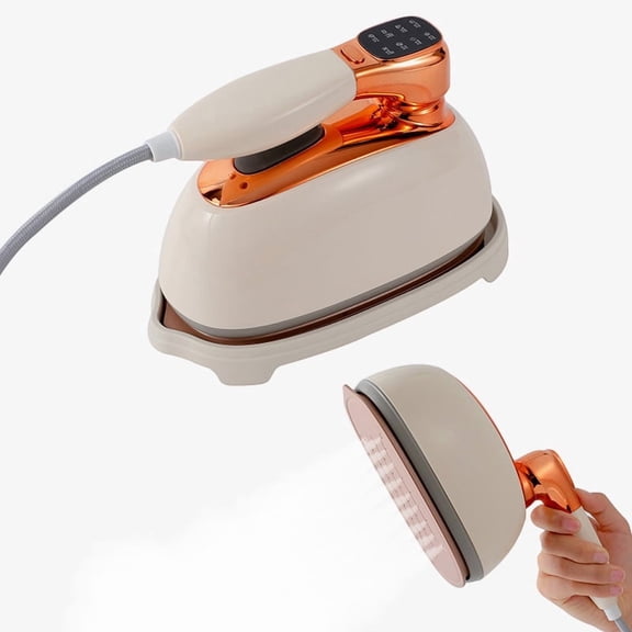 Smart Portable Clothing Steamer with 8 Steam Levels, High-Efficiency 17-Hole Handheld Steam Iron for Professional Fabric Care, Fast 20s Heat Up, Large Panel for Home Business Travel