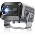 thumbnail image 1 of Smart Portable Mini Projector, Electric Focus Auto Keystone Android OS Bluetooth + Dual WiFi Support 4K, HDMI/USB/AV/Audio Bedroom Projector, for Business Home Theater Outdoor Use, 1 of 5