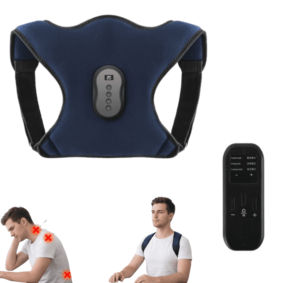 Smart Posture Corrector for Back, Adjustable Shoulder Support Brace with Vibration Reminder, Ergonomic Back Straightener Adults, Lightweight Invisible Spine Alignment Trainer