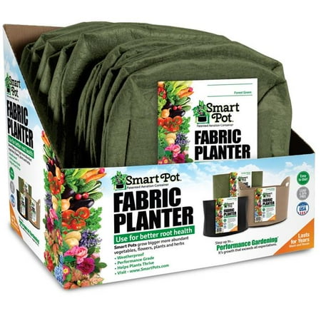 Smart Pot 5 gal Multi-Purpose Fabric Planter, Green - Large