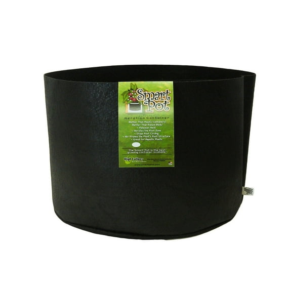 Smart Pots 15-Gallon Smart Pot Soft-Sided Container, Black