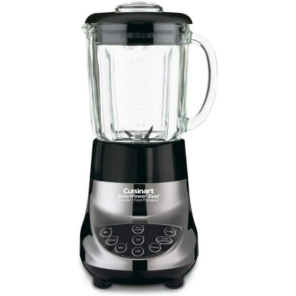 Smart Power Duet Blender/Food Processor, Brushed Chrome, 3 cup