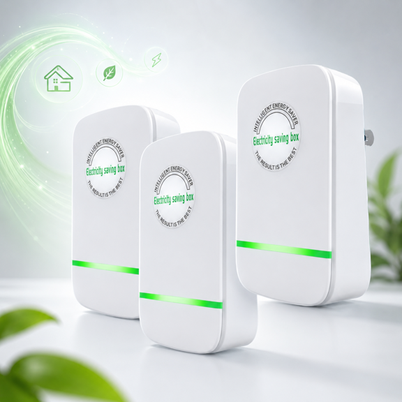 Smart Power Saver Plug, 2026 Electricity Saving Box Energy Saving Device with Voltage Stabilizer Surge Protector Overload Protection Compact Plug and Play for Home Office