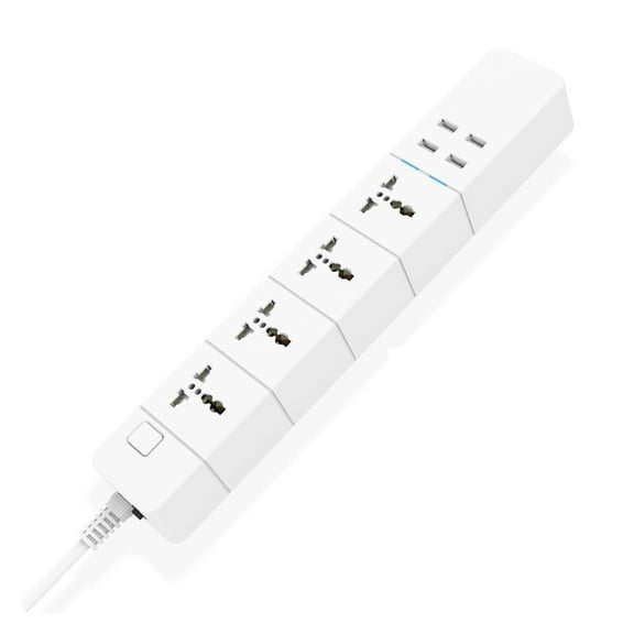 Smart Power Strip Universal 1.8/M/3.0M/5.0M With Intelligent Assistant Multi 4 AC Socket 4 USB Voice Control