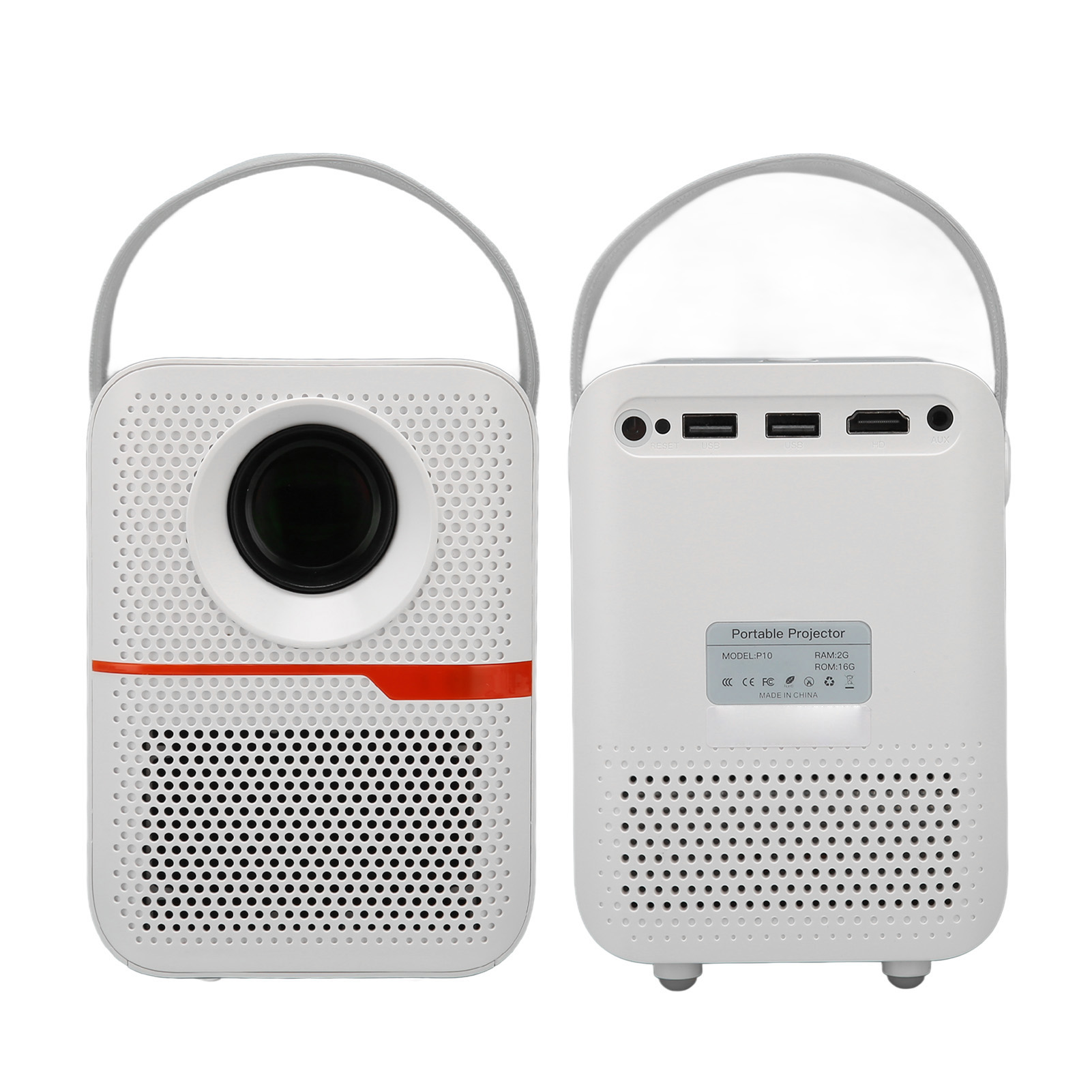 Smart Projector, 1080P Full HD Portable Projector With Netflix OrPrime