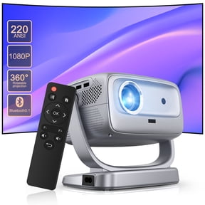 Smart Projector with WiFi & Bluetooth,1080P Supported Video Projector for Bedroom,Auto Focus, Keystone Correction,Easy Setup Home Theater