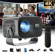 Foluu 4K Projectors 260ANSI 169 Supported 3D with WiFi 5G Bluetooth, White