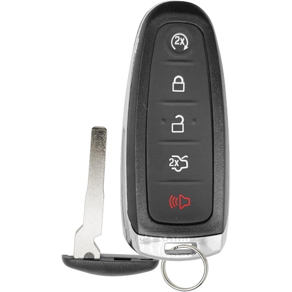 Smart Prox Car Key Remote Replacement for Ford - Compatible with 2013 - 2016 Escape Titanium/Focus SE 2017 - 2019 Escape- 5 Buttons Remote Control - Fob with Blade for M3N5WY8609 (1)