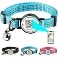 thumbnail image 1 of Smart QR Code Pet ID Personalized Tag Cat Collar, Reflective Nylon with Bell, Secure Breakaway, Comfortable, Durable - Suitable for Adult Cats, 1 of 6