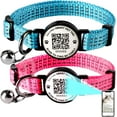 thumbnail image 1 of Smart QR Code Pet ID Personalized Tag Cat Collar, Reflective Nylon with Bell, Secure Breakaway, Comfortable, Durable - Suitable for Adult Cats, 1 of 13