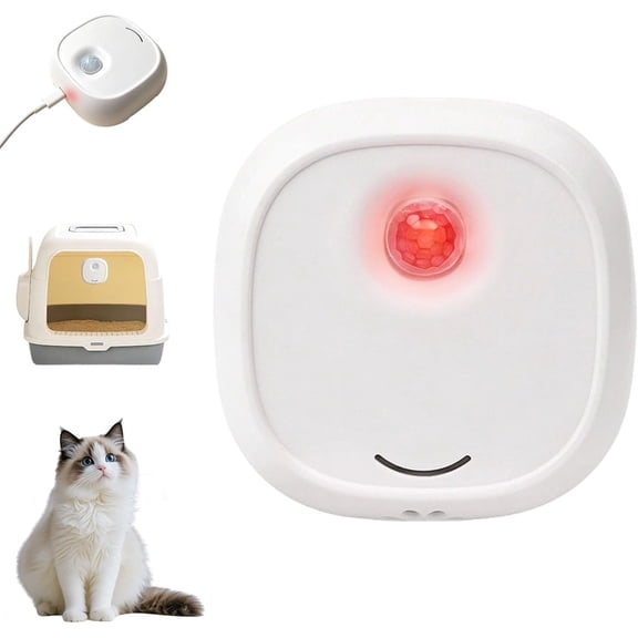 Smart Quiet Pet Odor Eliminator, Rechargeable Pet Air Purifier (1PC) | Smart Cat Litter Box Odor Eliminator with 2 Modes, Negative Ion, Portable Wall-Mounted, for Home Office Bedroom Pet Areas