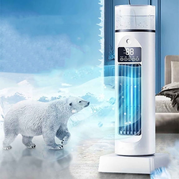 Smart Quiet Tower Fan, Oscillating Tower Fan with 6 Speed Setting, Silent Portable Rotating Ventilador Cooler for Home Bedroom Living Room Sleeping Standing Table