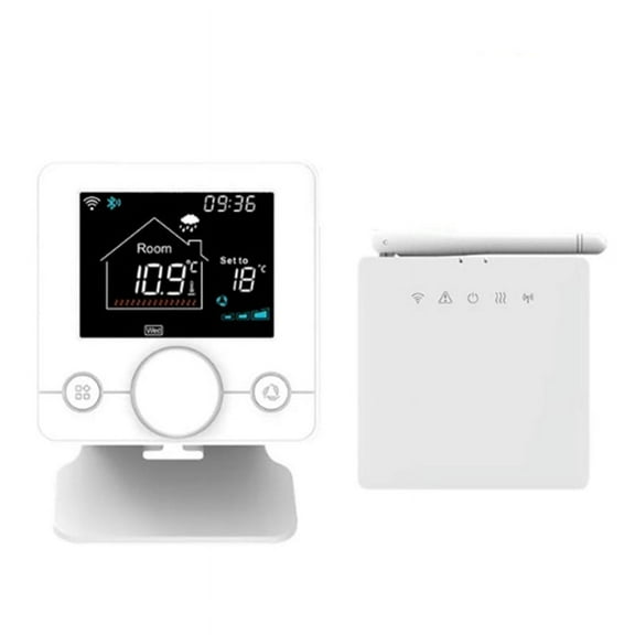 Smart RF433 Wireless Thermostat WiFi Programmable Temperature Controller for Room Gas Boiler and Voice (T7W)