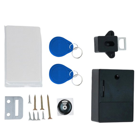 Smart RFID Digital Lock for Furniture - , No Drill Installation, Key Card Access A