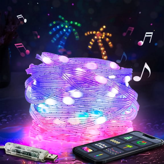 LusLog-pro Smart RGB String Lights for Bedroom Decor