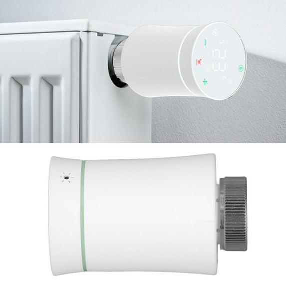 Smart Radiator Thermostat Valve APP Remote Timing Energy Saving Temperature Control Valve Home Heating Valve for Zigbee for Tuya White