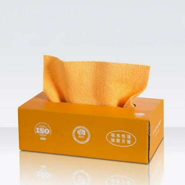 Smart Rags in Box - Lint Free Cloths, Reusable Microfiber Rags for Cleaning, Dusting at Home, Office, Auto Shops, Reusable Absorbent Cleaning Cloths