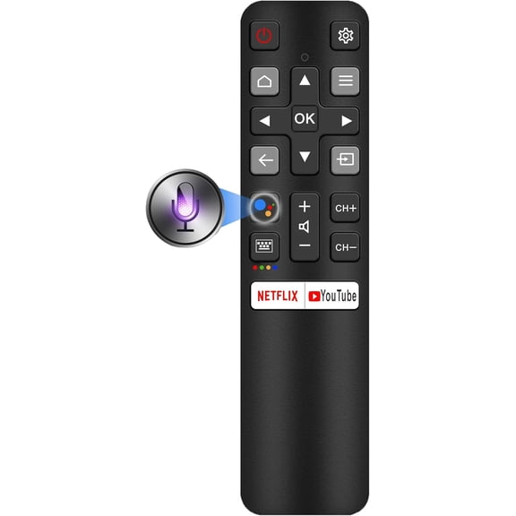 Smart Remote Compatbile with Control Replacement, Voice Control, New Upgraded RC802V Universal for TV remotes, , Android TVs, para remoto
